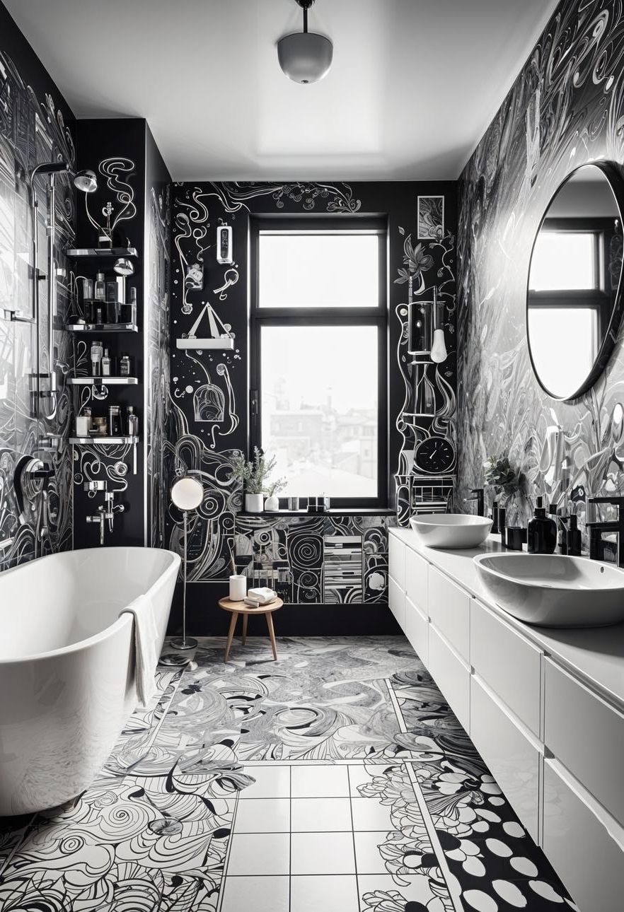19. Doodle Art Wall Ideas