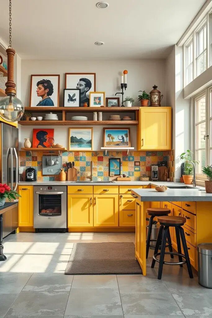 Charming Yellow Kitchen Cabinets Worth Trying at Home