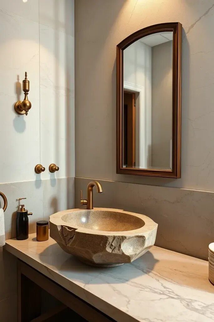 Natural Stone Sinks and Countertop Ideas - photo 2