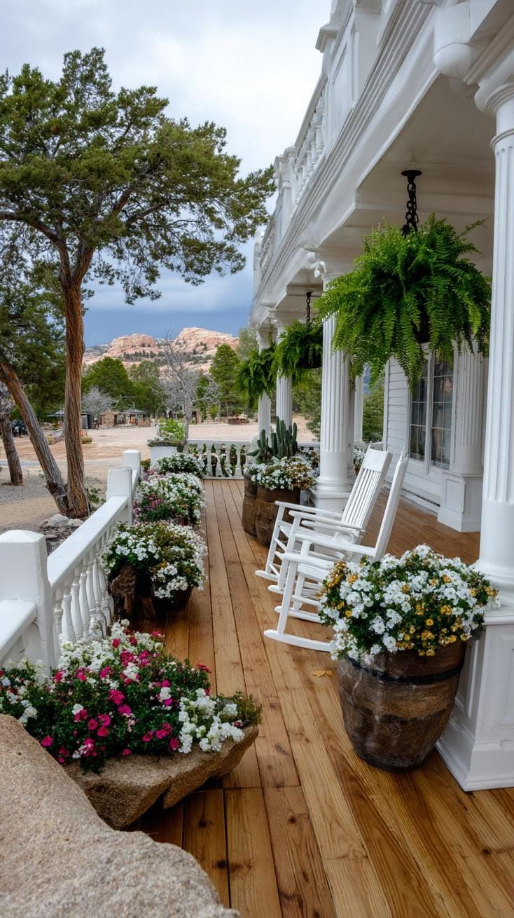 3. Front Porch Decked with Hanging Fern Baskets - photo 2