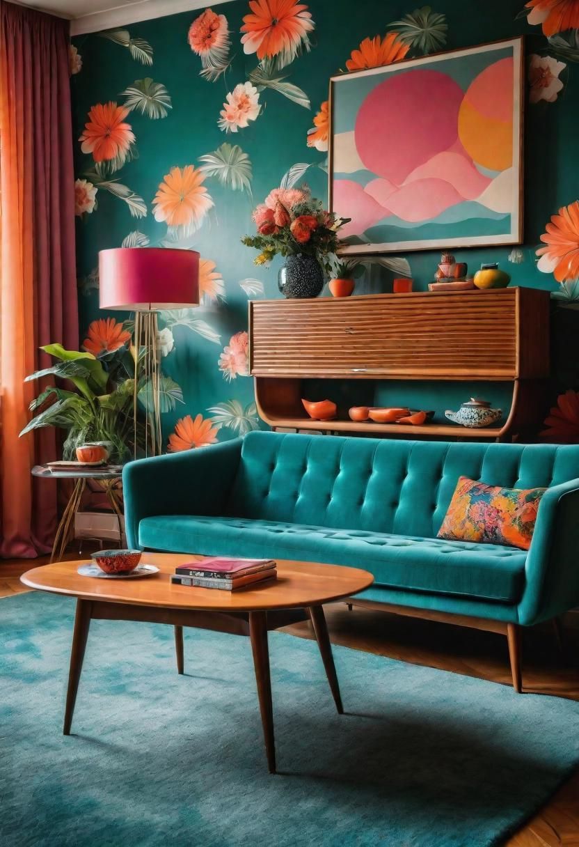 8. Retro-Inspired Mid-Century Living Room - photo 2