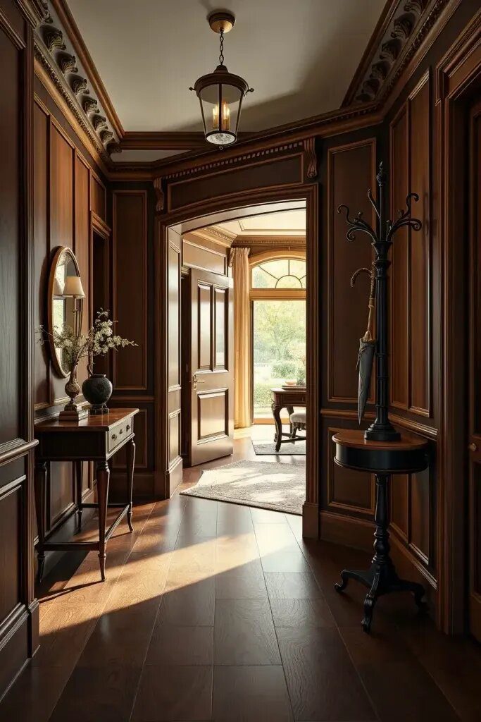 Rich Wood Tones for a Refined Hallway - photo 2