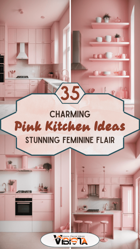 35 Charming Pink Kitchen Ideas: a Feminine Flair in Your Cooking Space