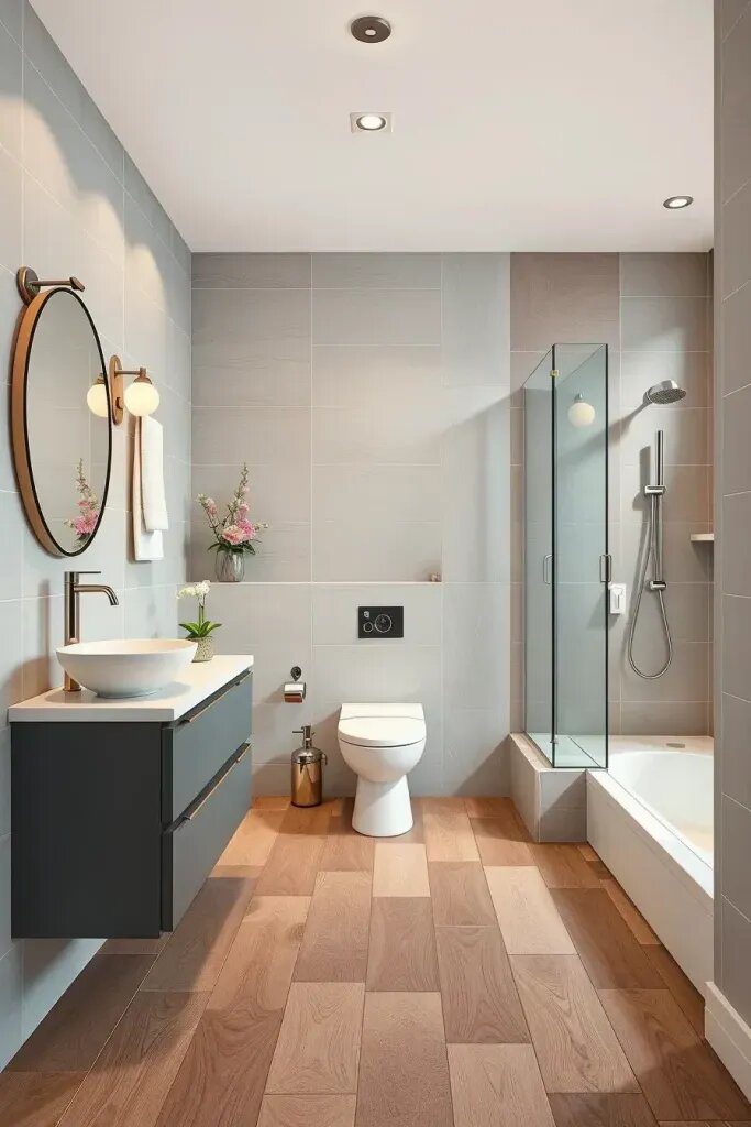 Matte-Finish Wood Tile for a Natural Look