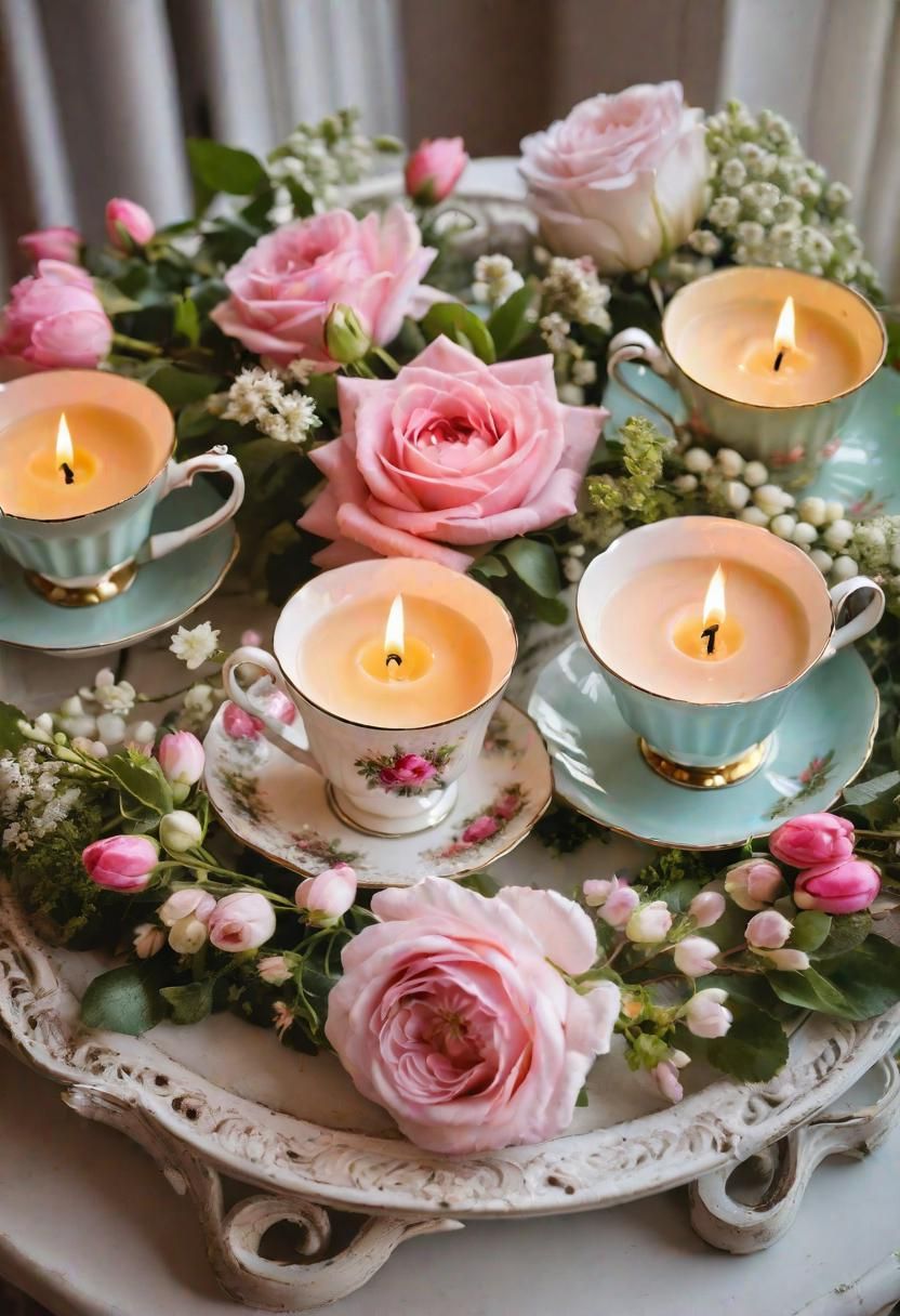 5. Teacup Candle Holders