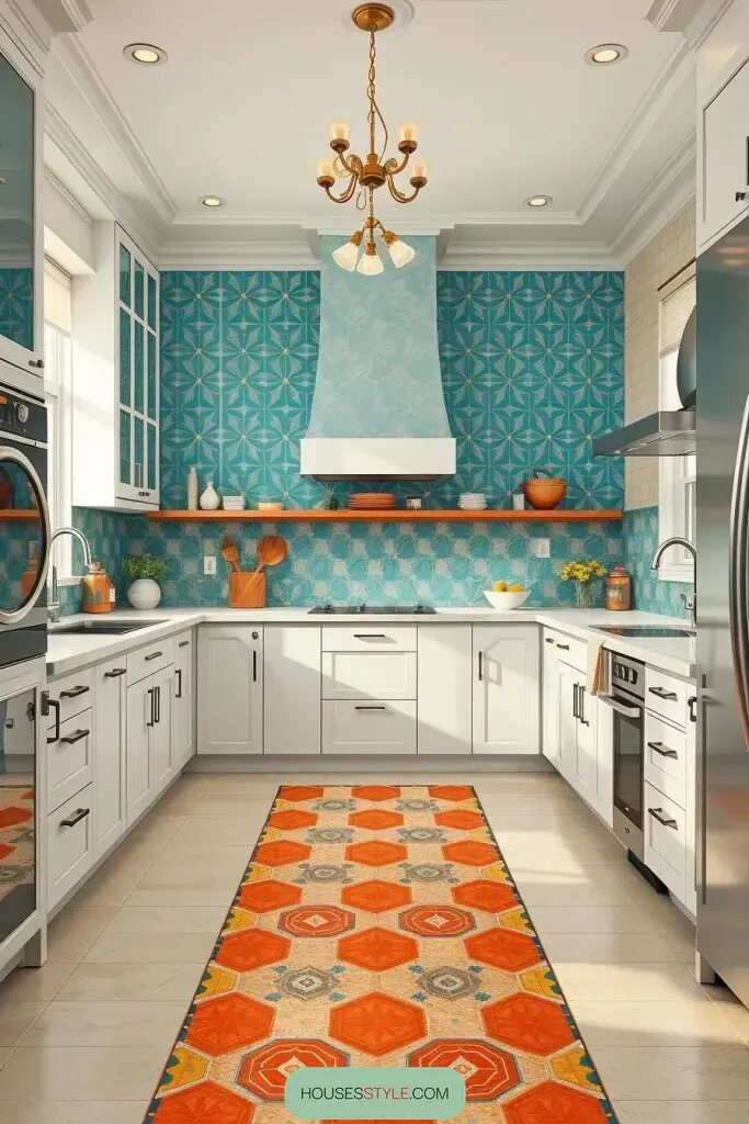 Retro Color Combos in Geometric Shapes