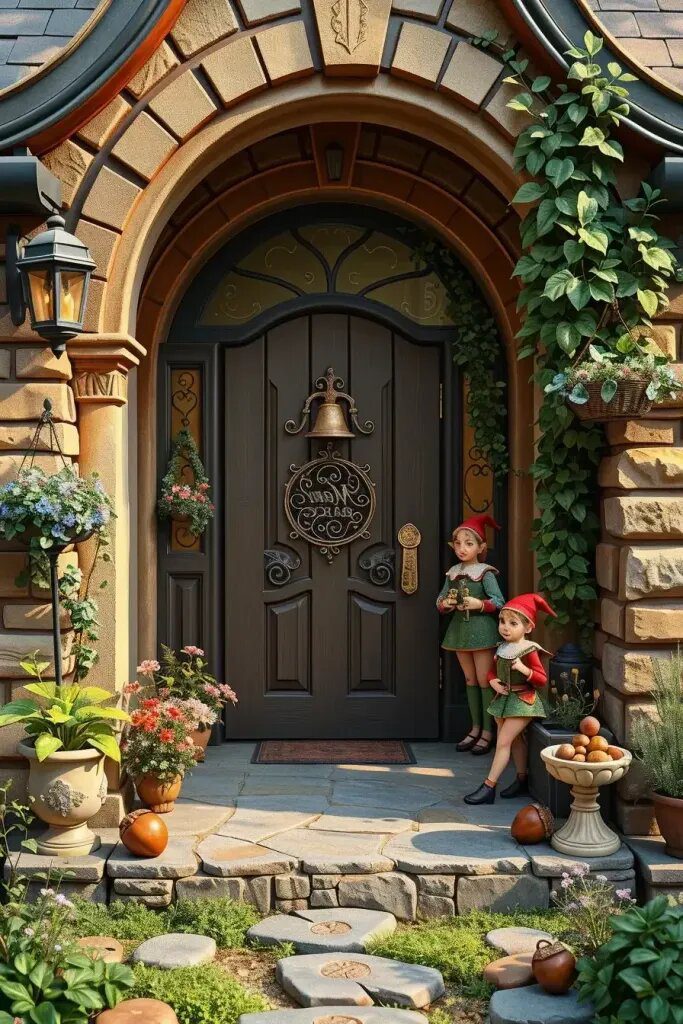 Enchanted Elves Holding Mailbox Keys