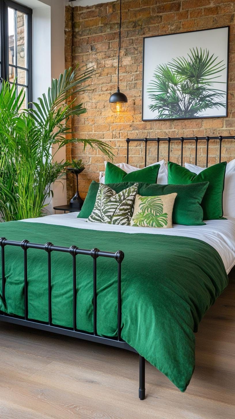 1. Urban Jungle Bedroom Retreat Idea - photo 3