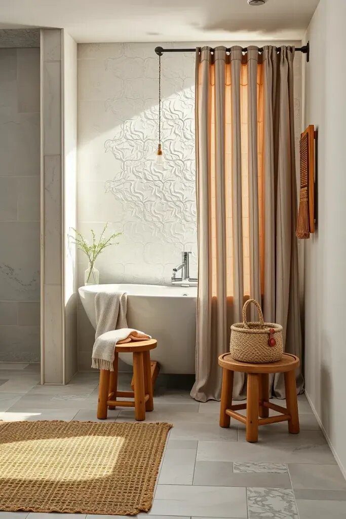 How to Layer Textures in Japandi Bathrooms - photo 2