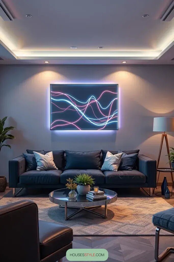 Personalize Your Wall with LED Line Art - photo 2