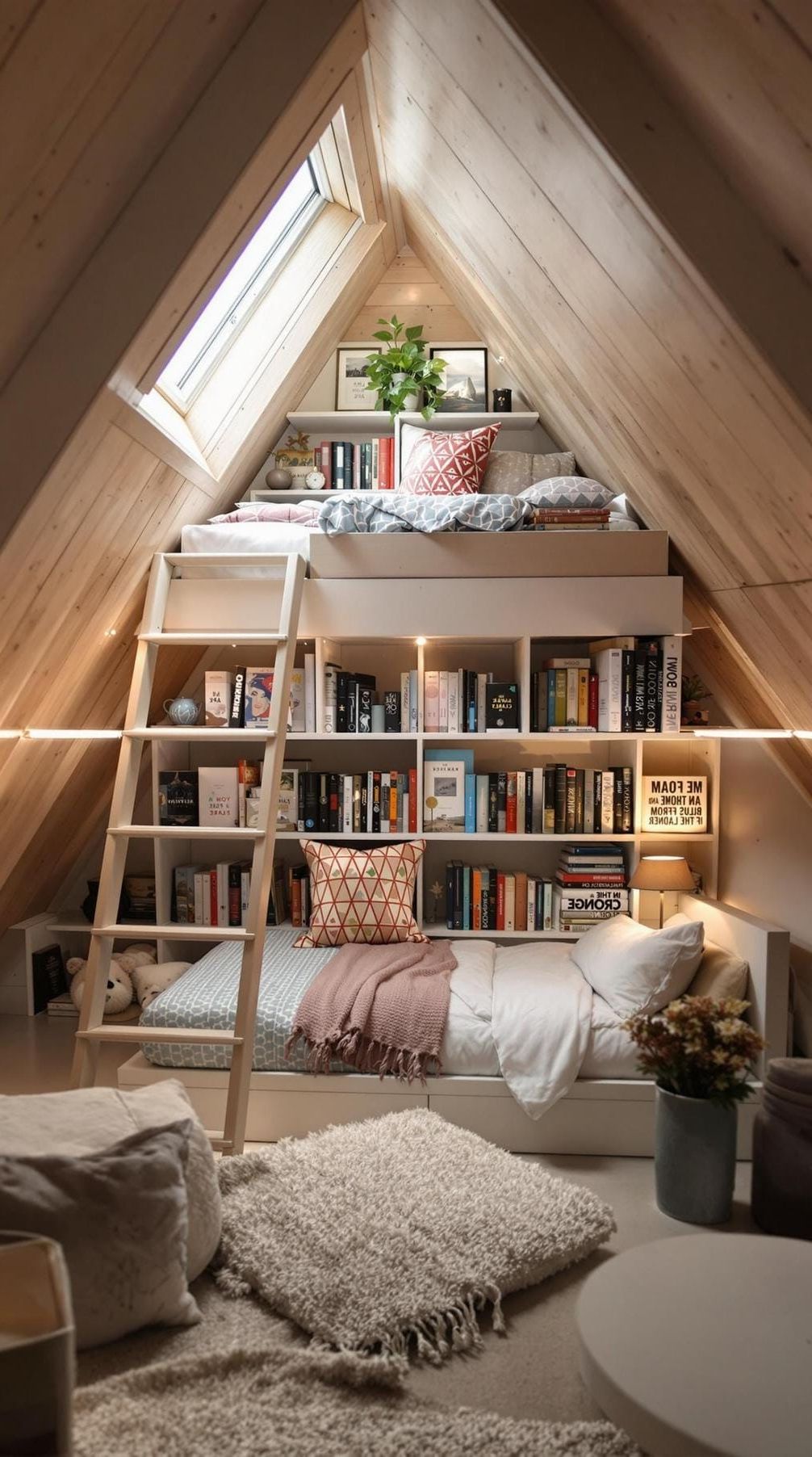14. Library Loft Reached by Ladder