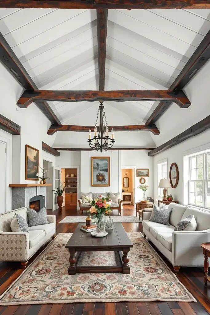 Add Exposed Wood Ceiling Beams - photo 2