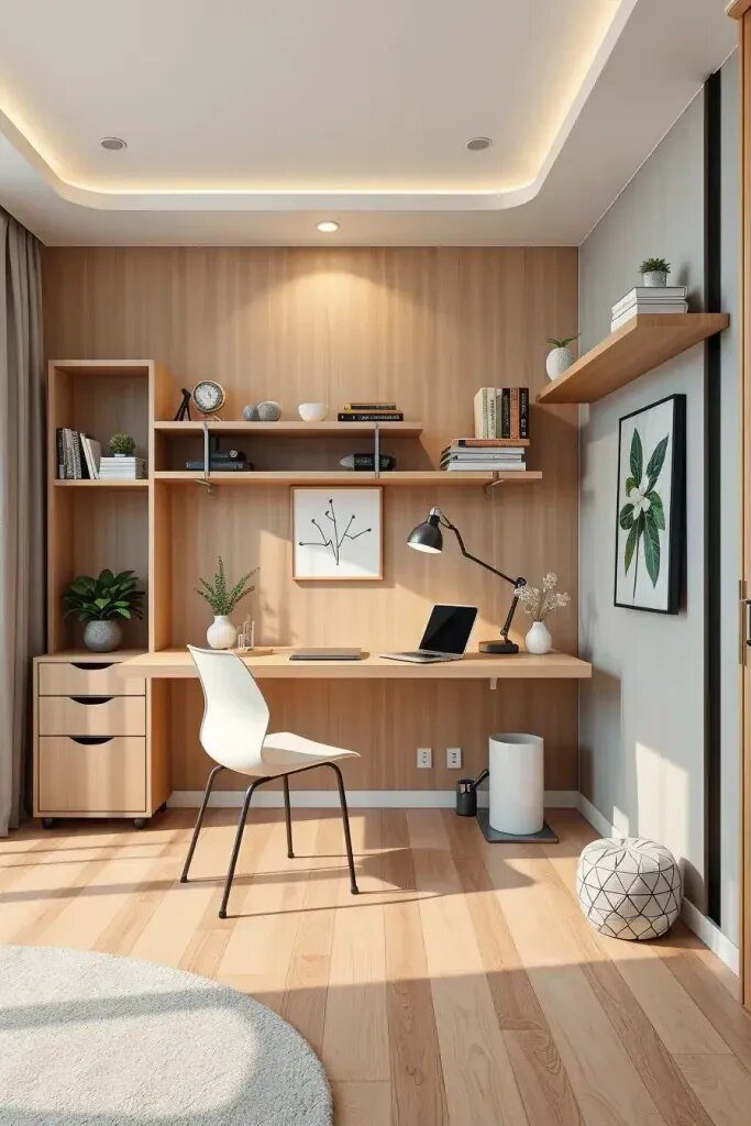 Floating Desks And Wall-Mounted Storage Ideas - photo 2