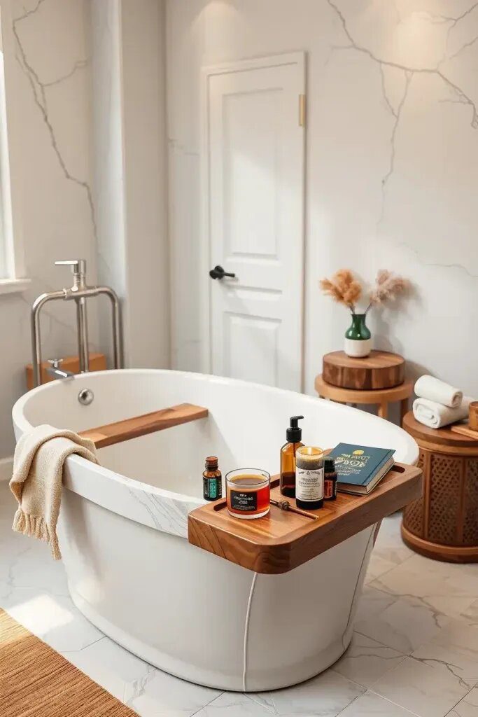 Craft your perfect self-care experience with a homemade bath caddy full of soothing wellness essentials - photo 2