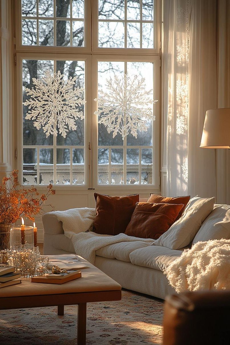 14. Crystal Snowflake Window Ideas - photo 2