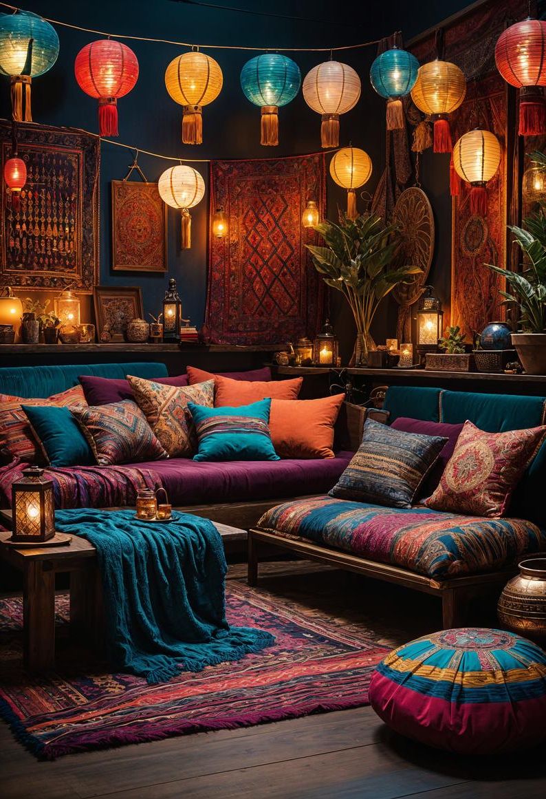 16. Midnight-Inspired Boho Style