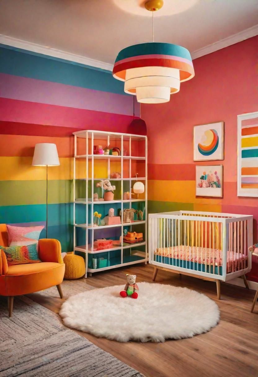 11. Retro Rainbow Nursery Inspiration