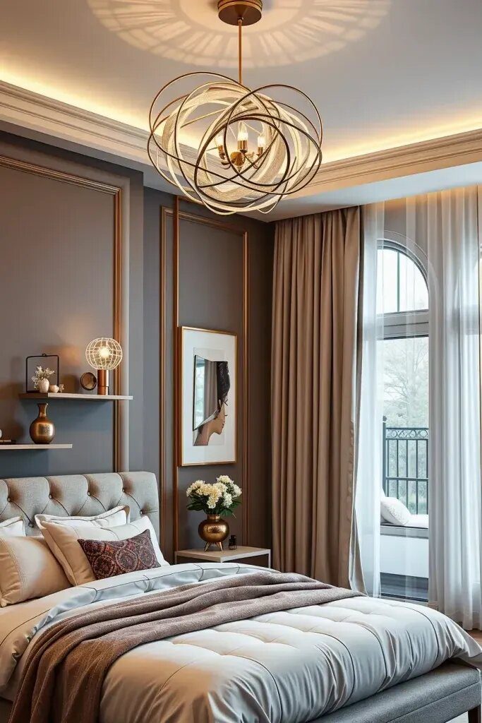 Choosing Statement Lighting For A Modern Bedroom - photo 2