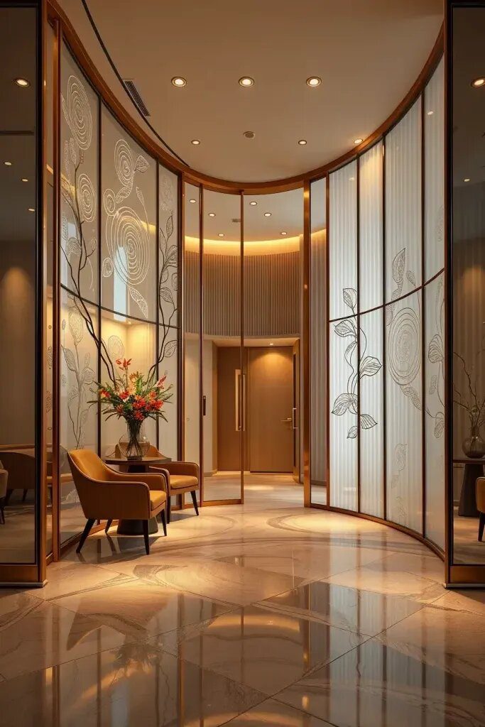 Glass Partitions With Artistic Impact