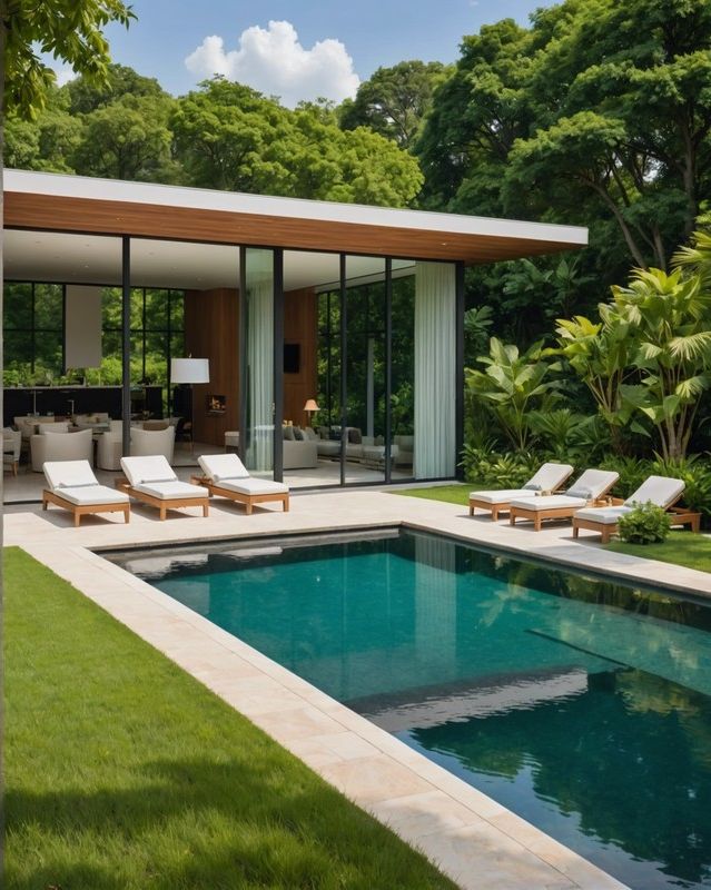 Private Poolside Retreat with Infinity Pool Views