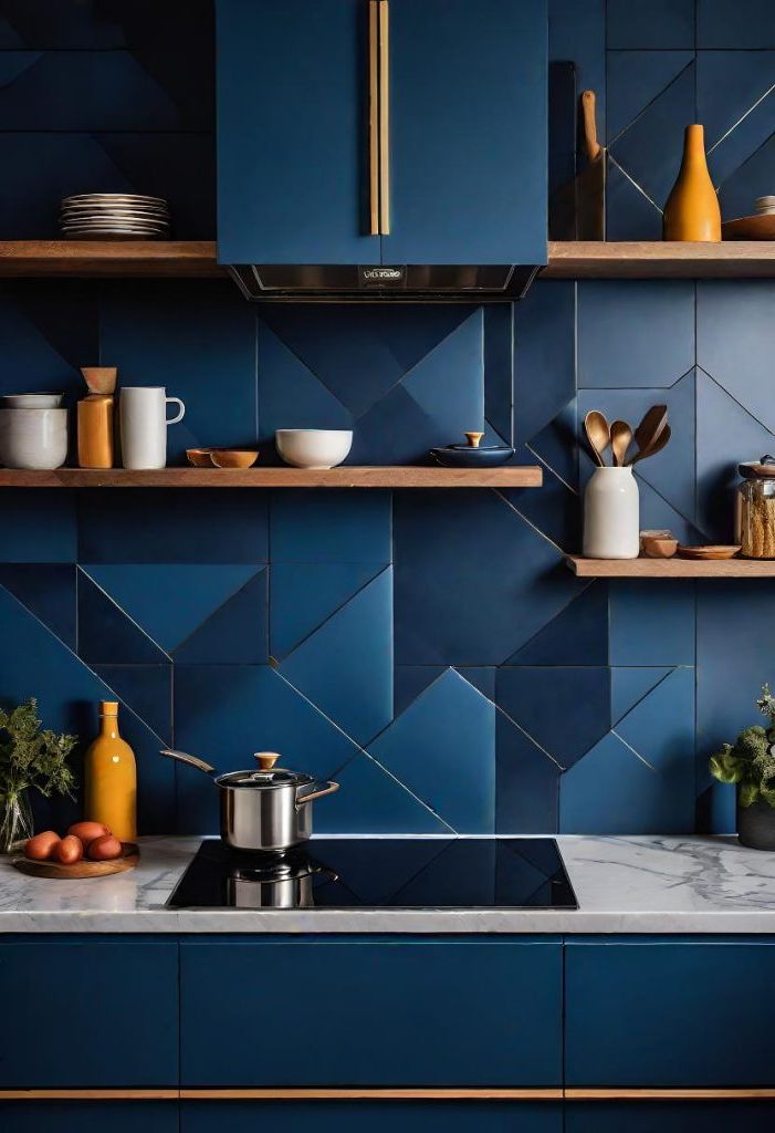 14. Stylish Blue Kitchen Cabinet Picks - photo 3