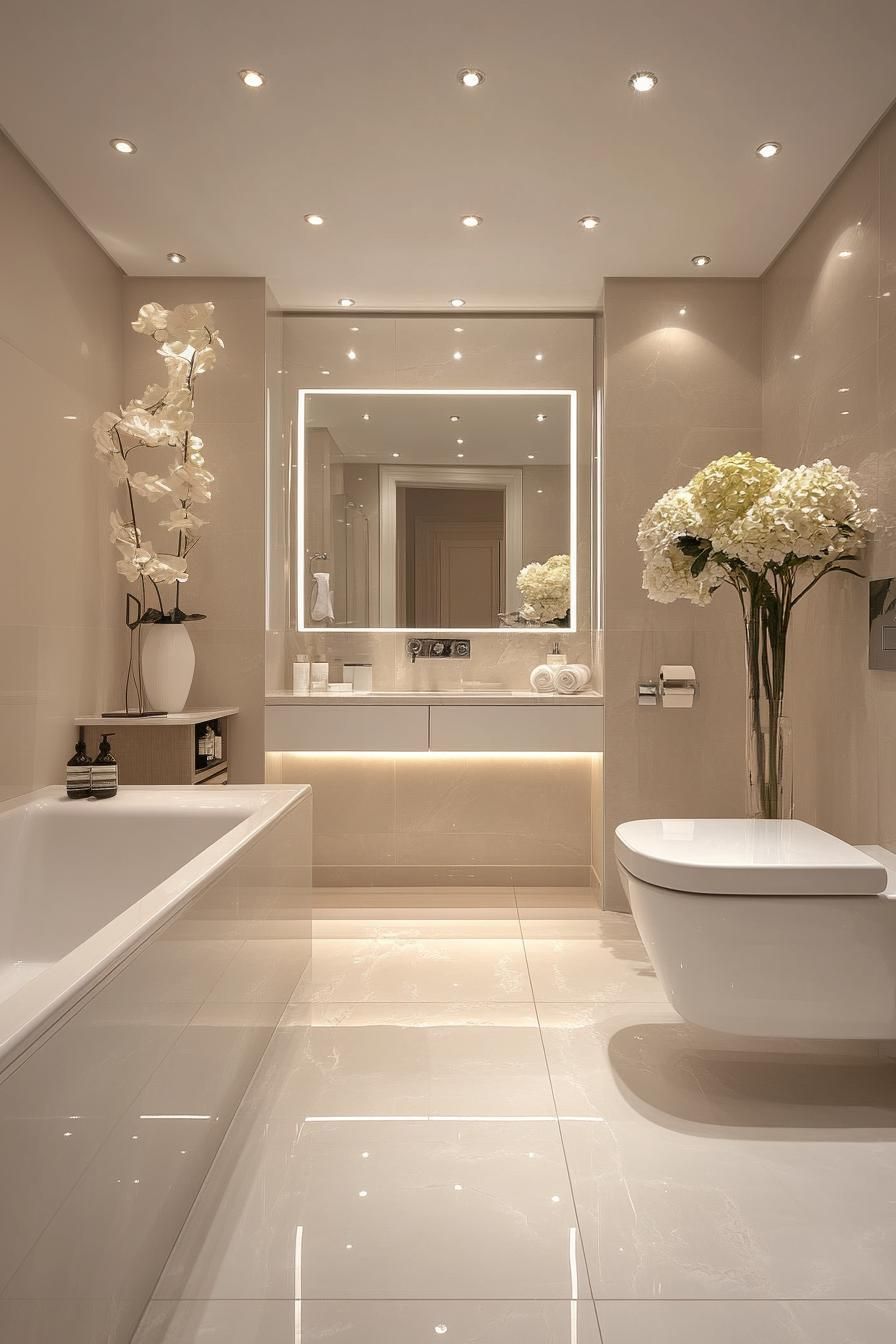 8. Glowing Backlit Mirrors for Bathrooms - photo 2
