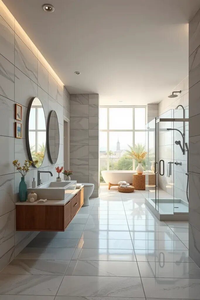 Using Glass and Open Space for an Airy Feel
