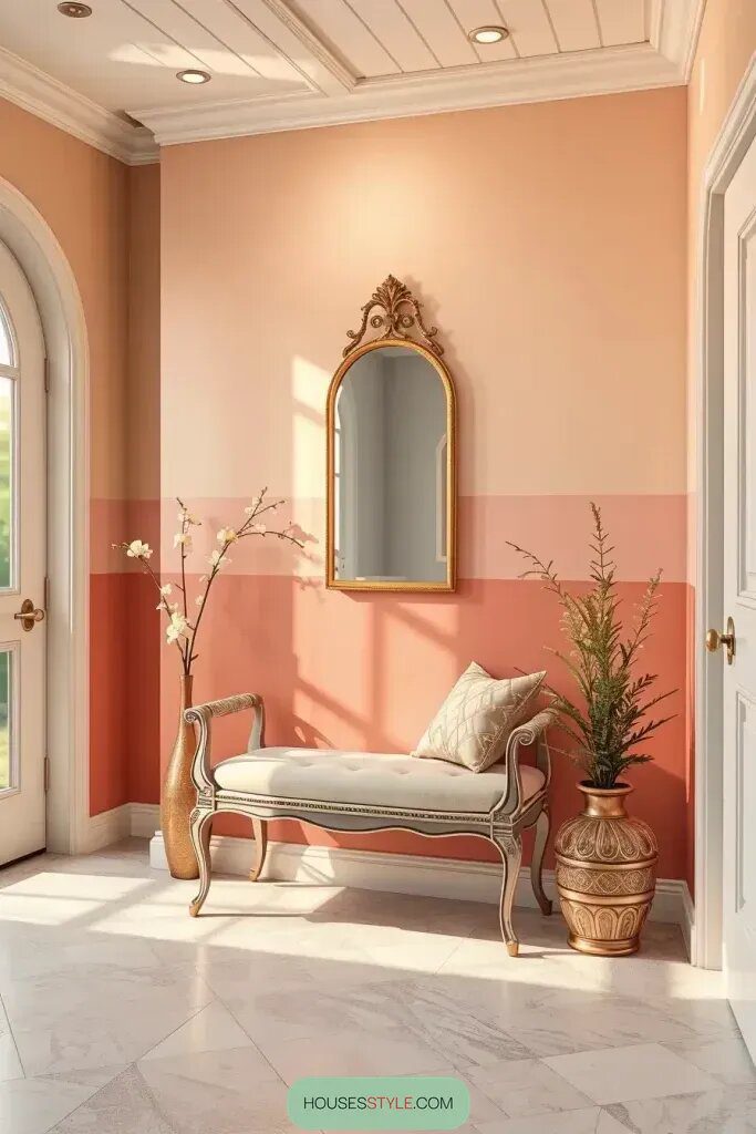 Gradient Sunrise Shades for a Colorful Entryway - photo 2