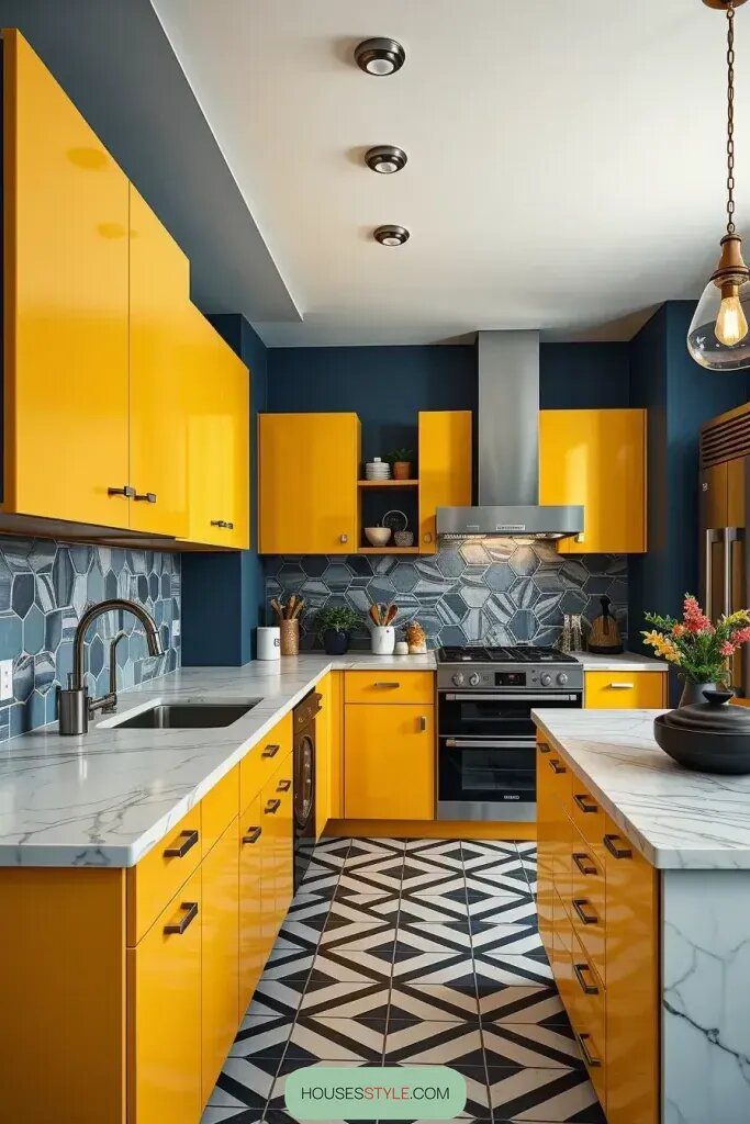 Bold Yellow Kitchen Cabinets That Make a Statement - photo 2