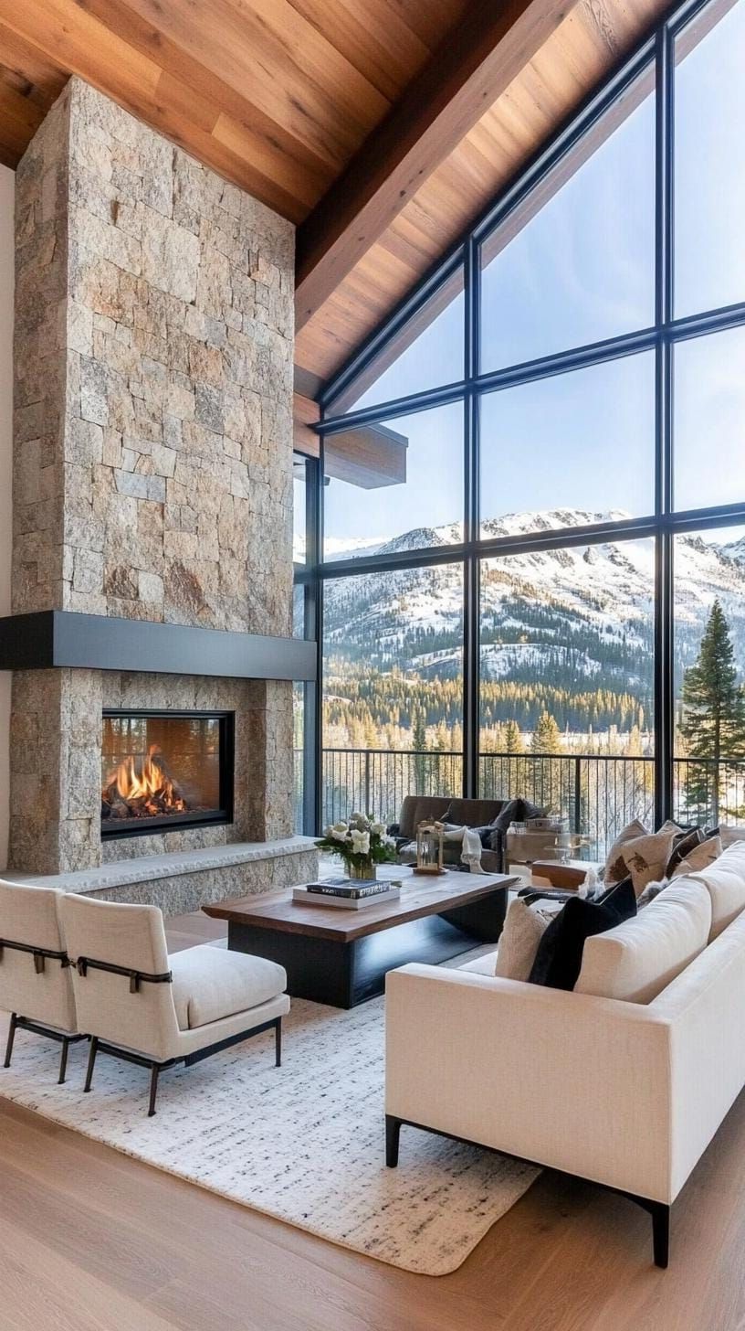 3. Stone Fireplace as the Room's Centerpiece - photo 2