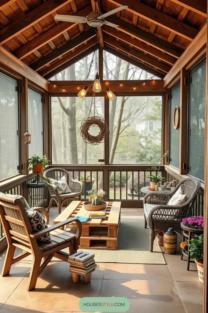Create Your Own Cozy Screened Porch on a Budget - photo 2
