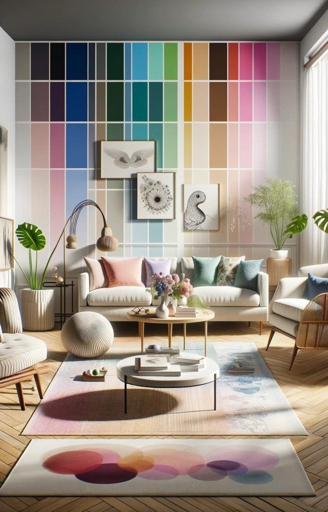 25 Color Palettes for a Mid-Century Modern Living Room