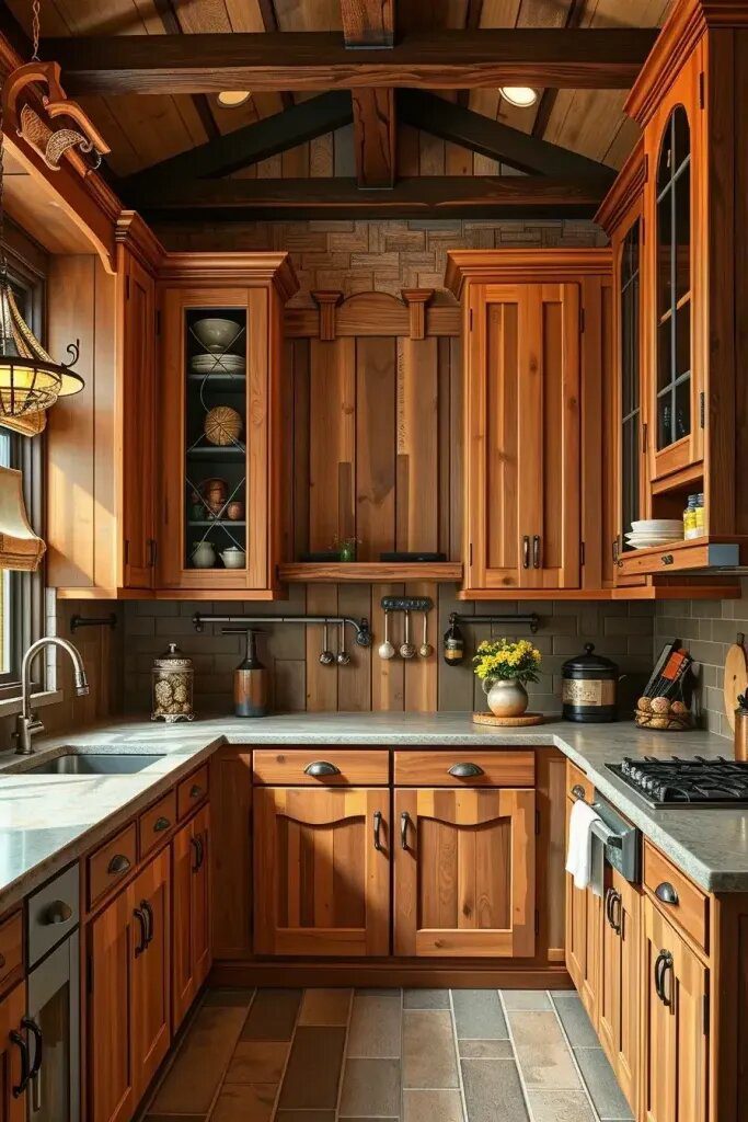 Reclaimed Wood Cupboards Full of History