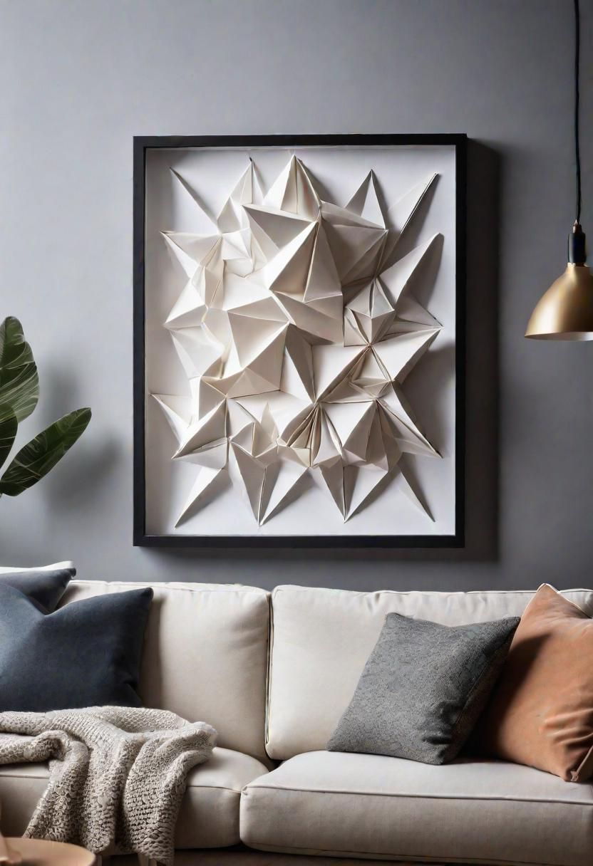 27. Origami Shadowbox Wall Piece