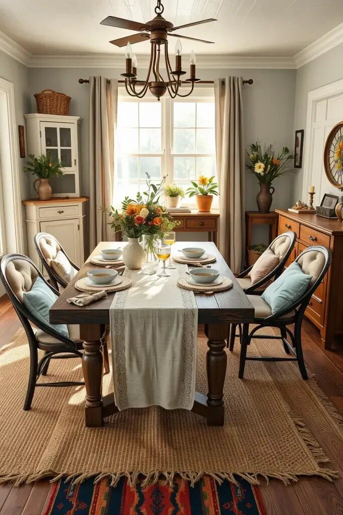 Layering Rugs, Runners, and Linens for Texture - photo 2
