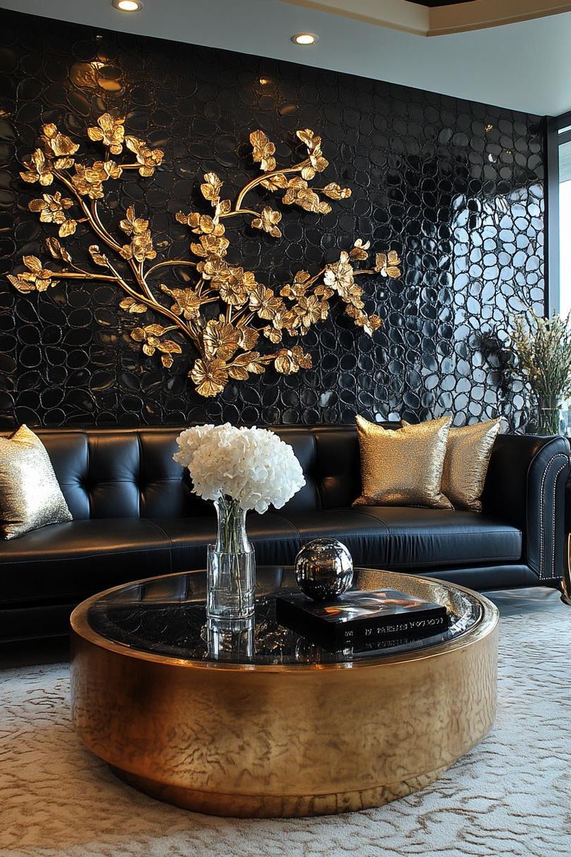 7. Luxurious Black & Gold Decor - photo 4