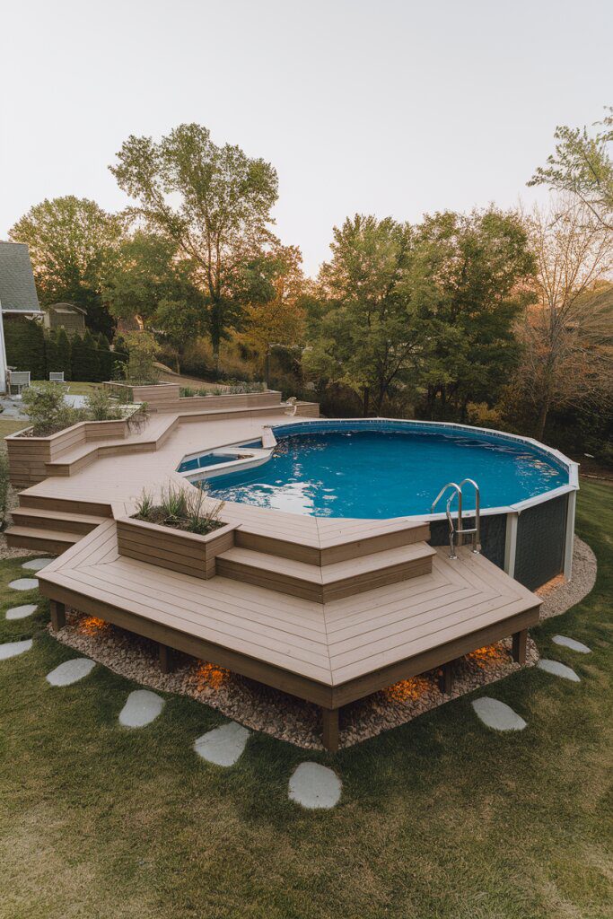 5. Enjoy Your Backyard Pool with a Stylish Deck - photo 2