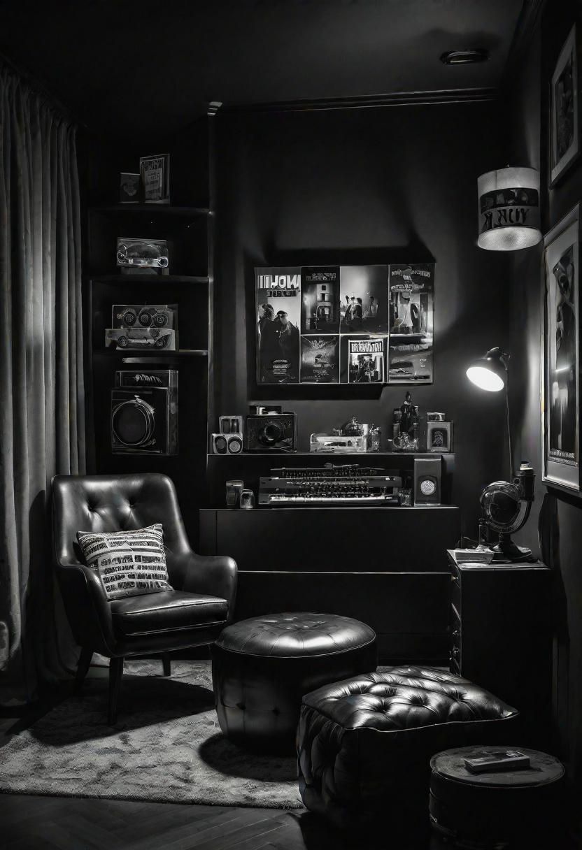 23. Classic Film-Themed Corner