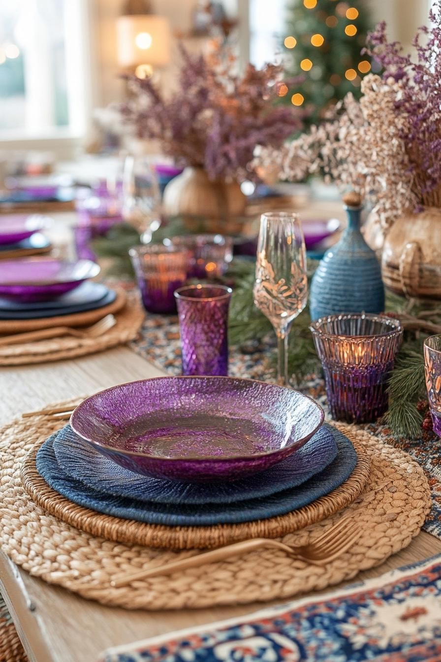 13. Boho Chic Christmas Table Ideas - photo 2