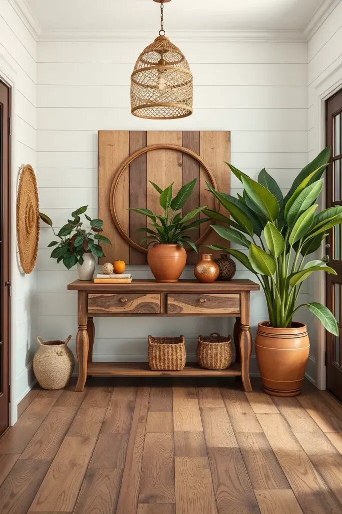 Natural Wood Elements for a Warm Entryway - photo 2