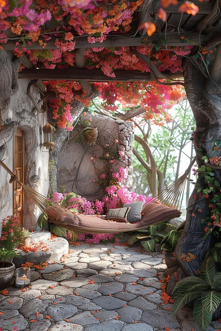 1. Cozy Flagstone Reading Nook