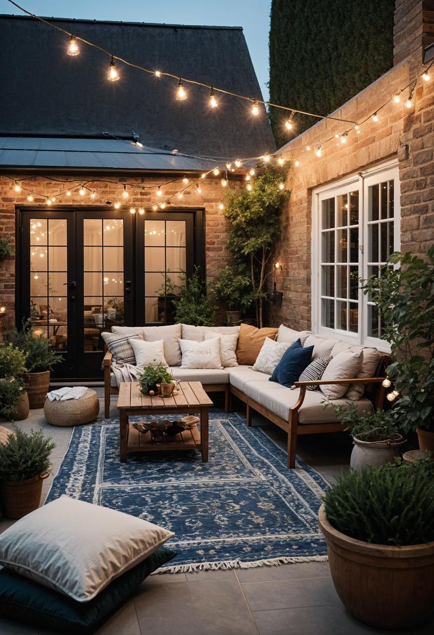 18. Cozy Cottage Concrete Patio Look - photo 3