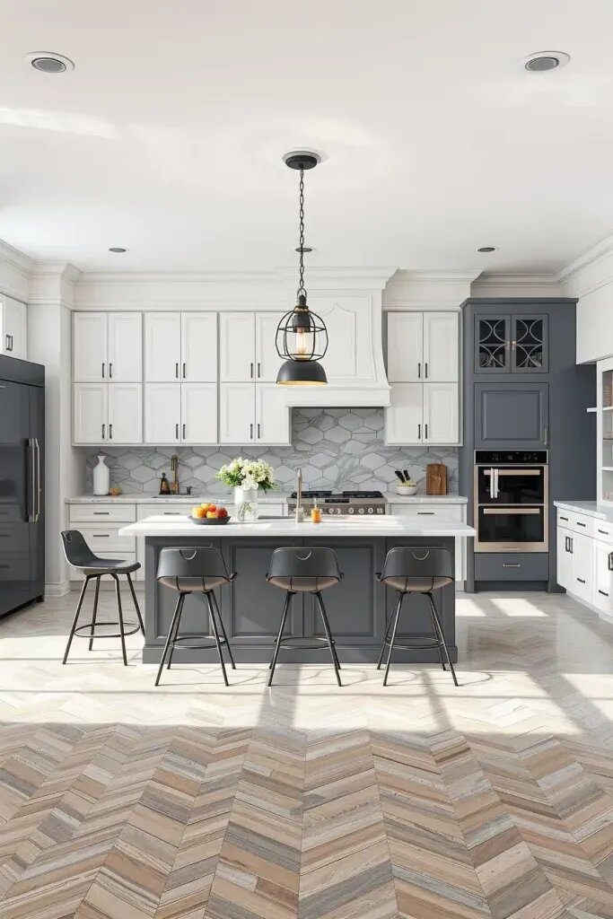 Bold Gray Kitchen Island Design Ideas - photo 2