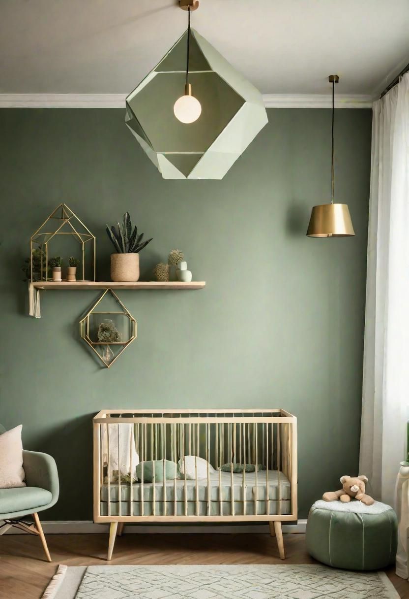 21. Geometric Light Fixtures for Nurseries