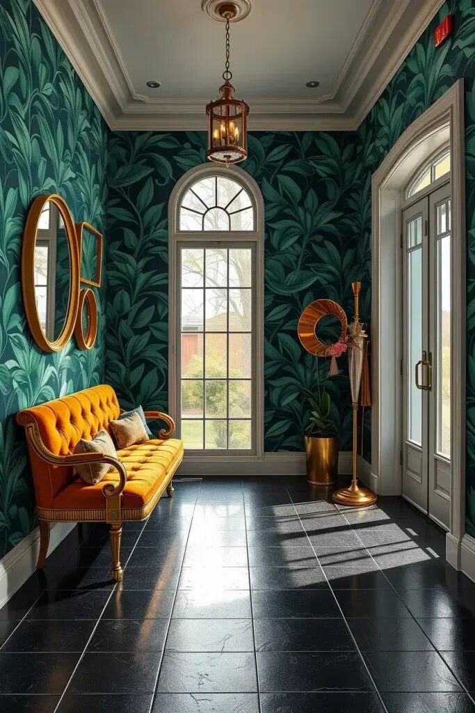 Bold Wallpaper Ideas for Tiny Entryways