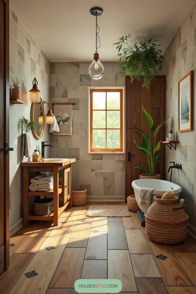 Eco-Friendly Options for Wood-Look Bathroom Tile