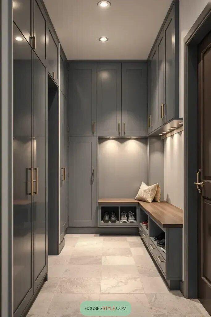 Sleek Entryways Built Around Hidden Storage