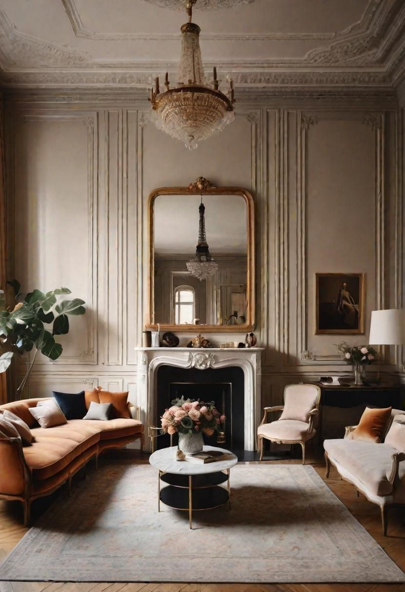16. Parisian Elegance in Living Rooms