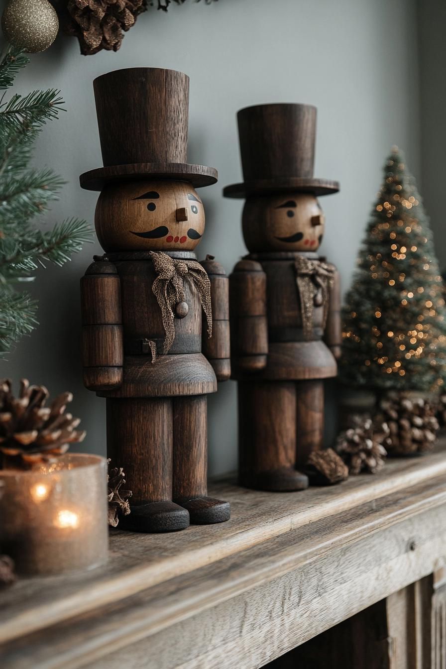 16. Stained Wooden Nutcracker Decor - photo 3