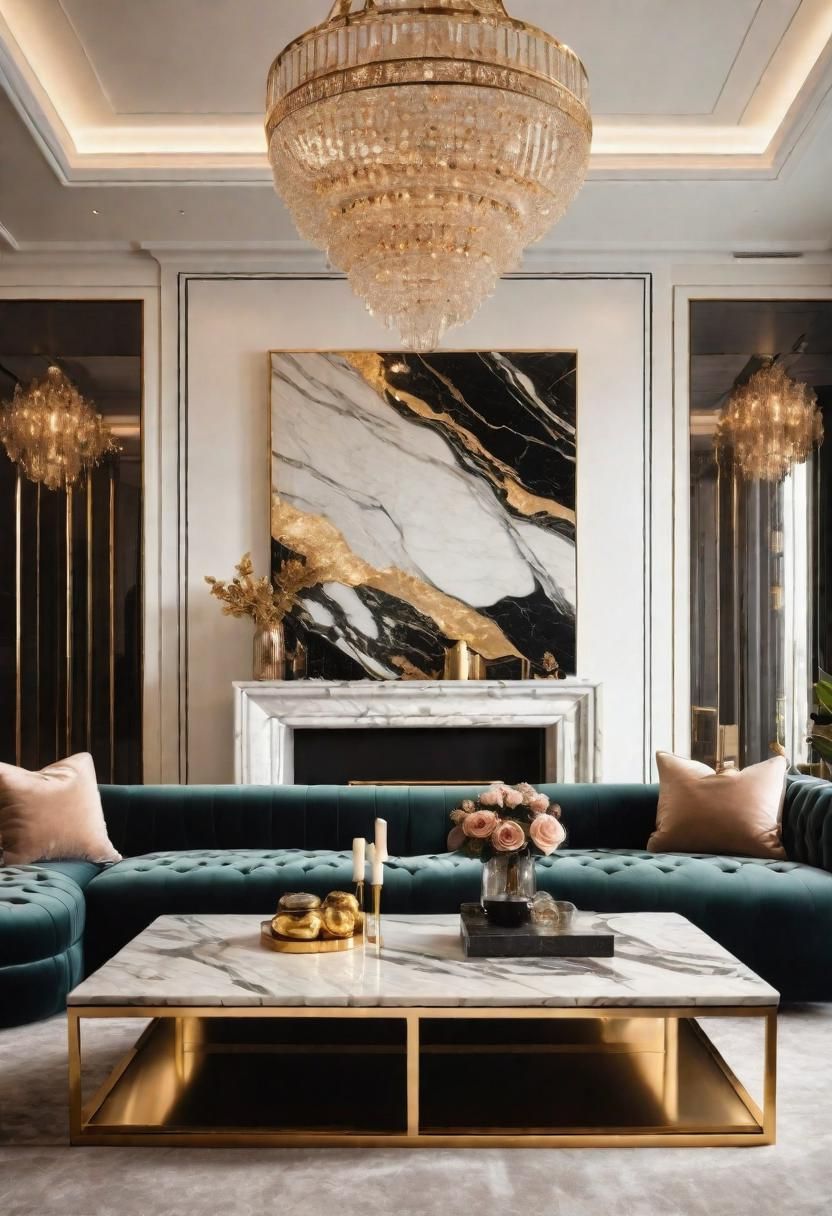 9. Luxe Modern Living Room Ideas